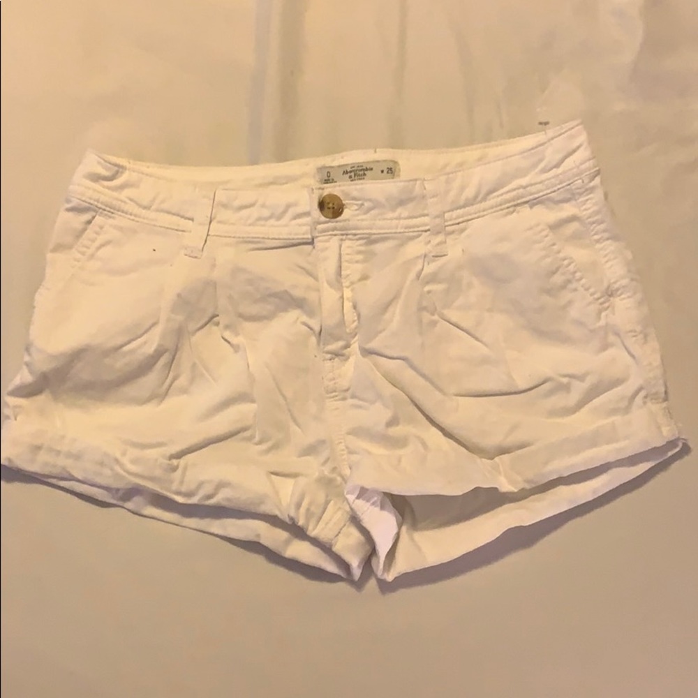 White Abercrombie Shorts